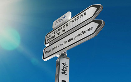 Panneau de signalisation sécurité passive