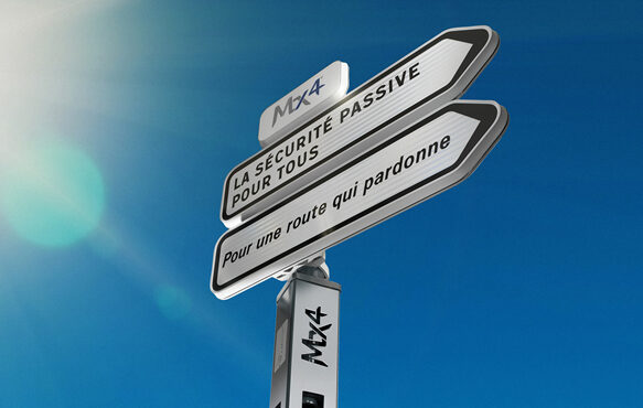 Panneau signalisation sécurité passive