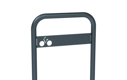Appui vélo avec signalétique