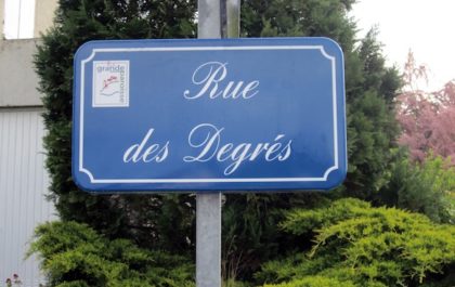 Panneau de rue en aluminium Lacroix City