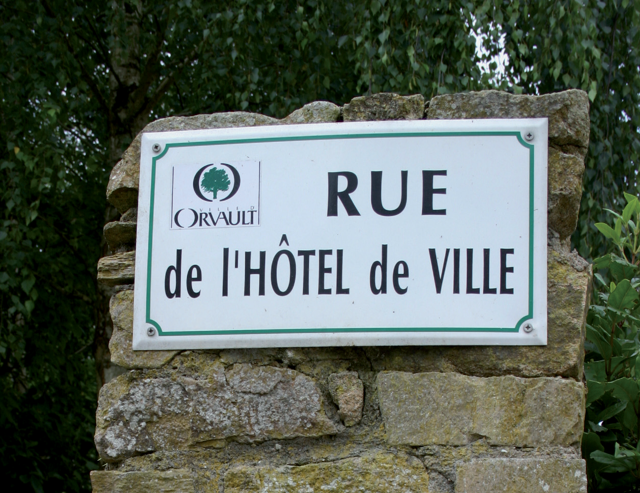 plaque rue aluminium