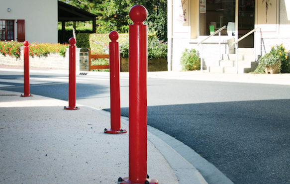 Potelet à mémoire de forme rouge Liberty