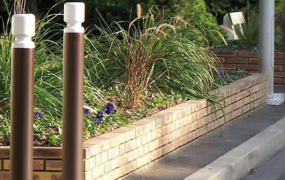 Potelet à mémoire de forme